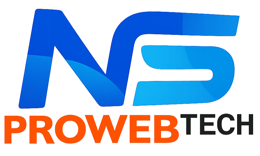 NSproWebtech Logo - Web Development Company in Prayagraj