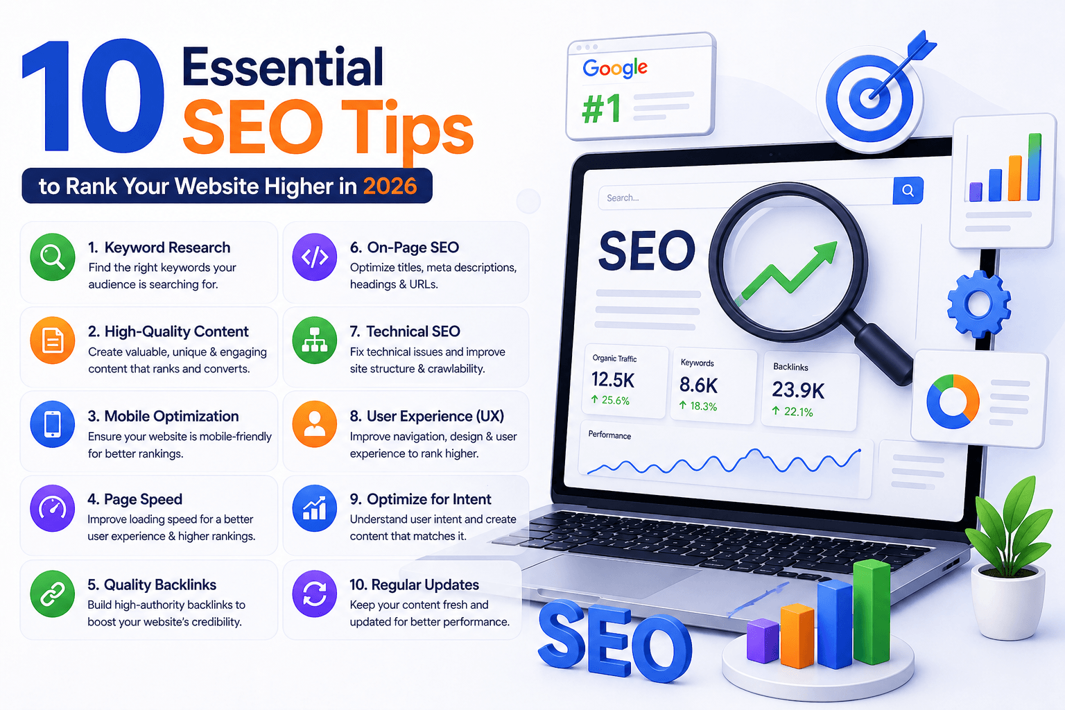10 Essential SEO Tips to Rank Your Website Higher in 2026....